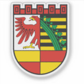 Wappen von Dessau Aufkleber (Vorderseite)