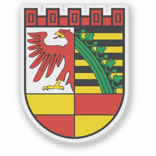 Wappen von Dessau Aufkleber (Vorderseite)