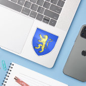 Wappen von Differdange, Luxemburg Aufkleber (Laptop mit iPhone)