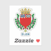 Wappen von Dijon, Frankreich Aufkleber (Blatt)
