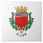 Wappen von Dijon, Frankreich Fliese (Vorderseite)