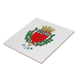 Wappen von Dijon, Frankreich Fliese