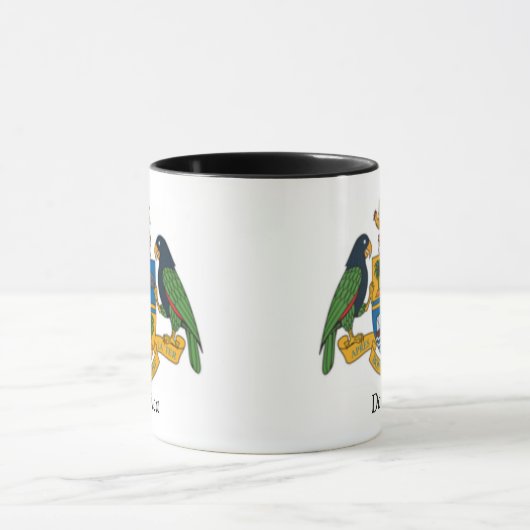Wappen von Dominica Tasse (Zentrum)