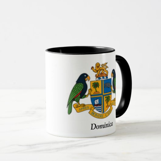 Wappen von Dominica Tasse (VorderseiteRechts)