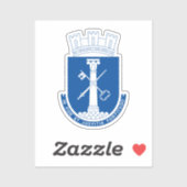 Wappen von Drammen, Norwegen Aufkleber (Blatt)