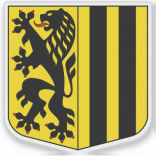 Wappen von Dresden, Deutschland Aufkleber