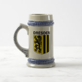 Wappen von Dresden, Deutschland Bierglas (Links)