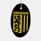 Wappen von Dresden, Deutschland Keramik Ornament (Rechts)