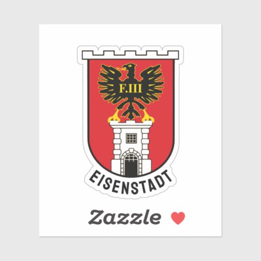 Wappen von Eisenstadt - ÖSTERREICH Aufkleber (Blatt)