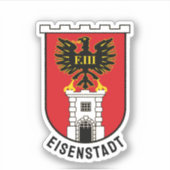 Wappen von Eisenstadt - ÖSTERREICH Aufkleber (Vorderseite)