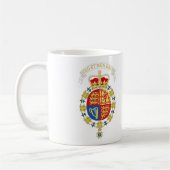 Wappen von Elisabeth II des Vereinigten Königreich Kaffeetasse (Links)