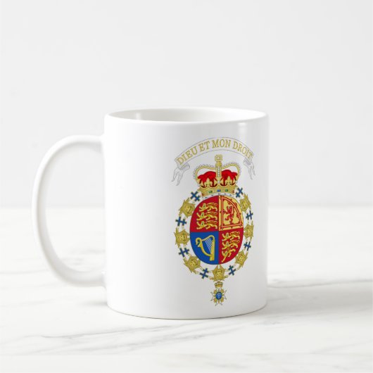 Wappen von Elisabeth II des Vereinigten Königreich Kaffeetasse (Links)