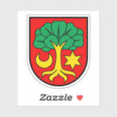 Wappen von Erlach, Schweiz Aufkleber (Blatt)