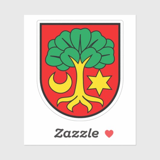 Wappen von Erlach, Schweiz Aufkleber (Blatt)