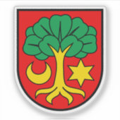 Wappen von Erlach, Schweiz Aufkleber (Vorderseite)