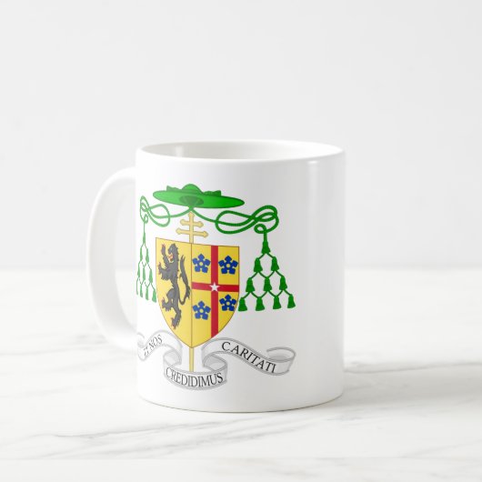 Wappen von Erzbischof Marcel Lefebvre Kaffeetasse (Vorderseite Links)
