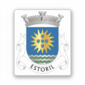 Wappen von Estoril, Portugal Aufkleber (Vorderseite)