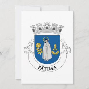 Wappen von Fátima, Portugal Einladung