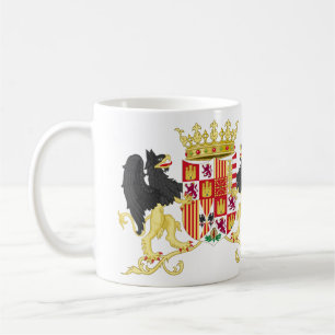 Wappen von Ferdinand II von Aragonien mit Zusatz Kaffeetasse