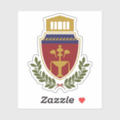 Wappen von Fier, Albanien Aufkleber (Blatt)