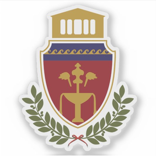 Wappen von Fier, Albanien Aufkleber (Vorderseite)