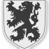 Wappen von Flandern Aufkleber (Vorderseite)