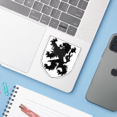 Wappen von Flandern Aufkleber (Laptop mit iPhone)
