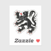 Wappen von Flandern Aufkleber (Blatt)