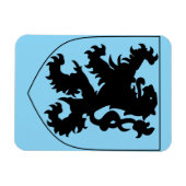 Wappen von Flandern Magnet (Horizontal)