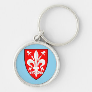 Wappen von Florenz Rote Florentiner Lilie Schlüsselanhänger