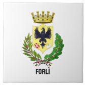 Wappen von Forlì, ITALIEN Fliese (Vorderseite)