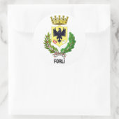Wappen von Forlì, ITALIEN Runder Aufkleber (Tasche)