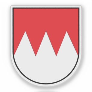 Wappen von Franken, Deutschland Aufkleber
