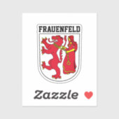 Wappen von Frauenfeld, Schweiz Aufkleber (Blatt)