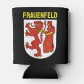 Wappen von Frauenfeld, Schweiz Dosenkühler (Rückseite)