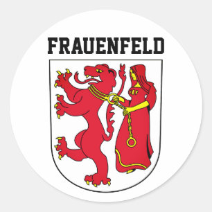 Wappen von Frauenfeld, Schweiz Runder Aufkleber
