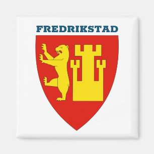 Wappen von Fredrikstad, Norwegen Magnet