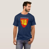 Wappen von Fredrikstad, Norwegen T-Shirt (Vorne ganz)