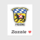 Wappen von Freising, Deutschland Aufkleber (Blatt)