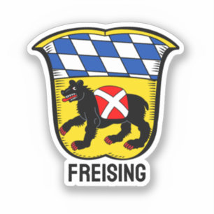 Wappen von Freising, Deutschland Aufkleber