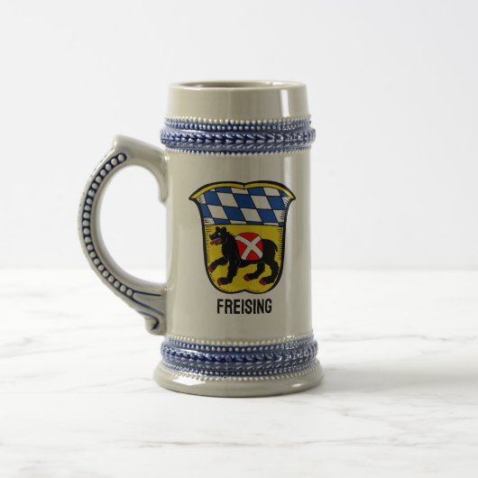 Wappen von Freising, Deutschland Bierglas (Links)