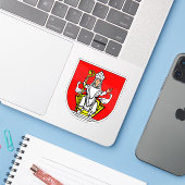 Wappen von Frenštát pod Radhoštěm, Tschechische Re Aufkleber (Laptop mit iPhone)