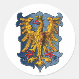 Wappen von Friaul Runder Aufkleber