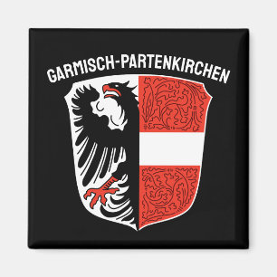 Wappen von Garmisch-Partenkirchen, Deutschland Magnet