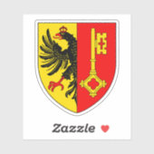 Wappen von Genf, Schweiz Aufkleber (Blatt)