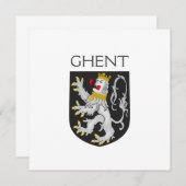 Wappen von Gent, Belgien (Vorne/Hinten)