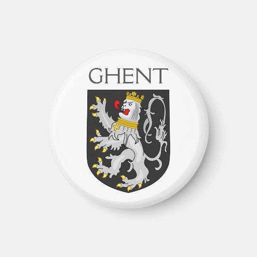 Wappen von Gent, Belgien Magnet (Vorne)