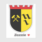 Wappen von Gladbeck, Deutschland Aufkleber (Blatt)