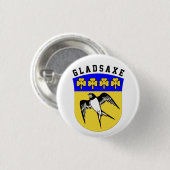 Wappen von Gladsaxe, Dänemark Button (Vorne & Hinten)