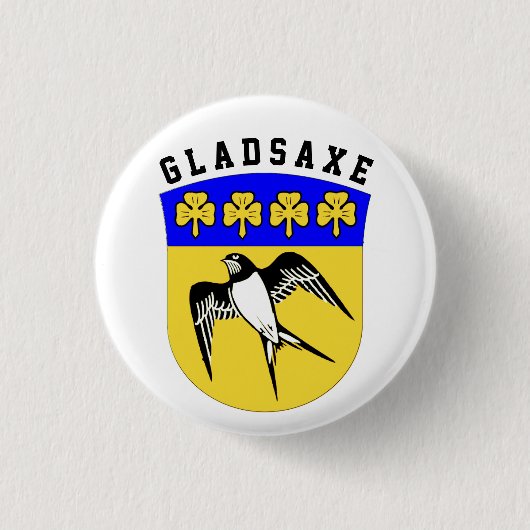 Wappen von Gladsaxe, Dänemark Button (Vorderseite)